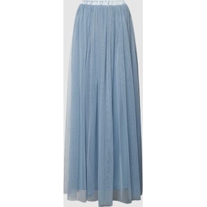 Niebieska spódnica Lace & Beads midi