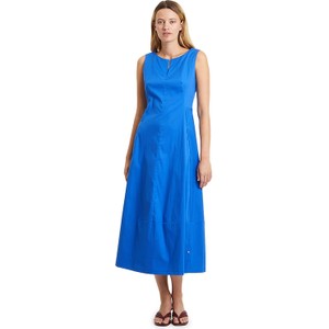 Niebieska sukienka Vera Mont maxi bez rękawów z okrągłym dekoltem