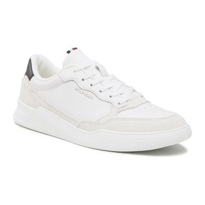 Tommy Hilfiger Sneakersy Elevated Cupsole Leather Mix FM0FM04358 Biały