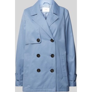 Niebieski płaszcz S.Oliver z bawełny w stylu casual