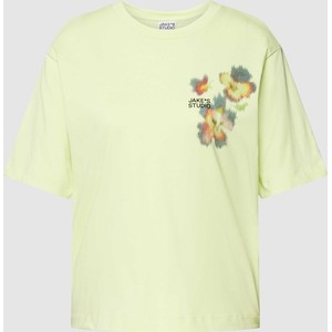 T-shirt Jake*s Studio Woman z okrągłym dekoltem w młodzieżowym stylu z krótkim rękawem