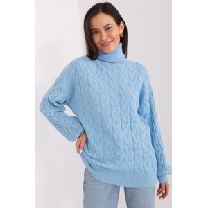 Niebieski sweter Wool Fashion Italia