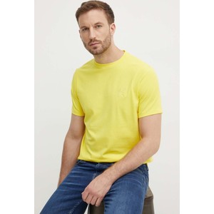 Żółty t-shirt Karl Lagerfeld