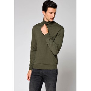 Zielony sweter LANCERTO z bawełny