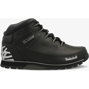 Czarne buty zimowe Timberland w sportowym stylu sznurowane