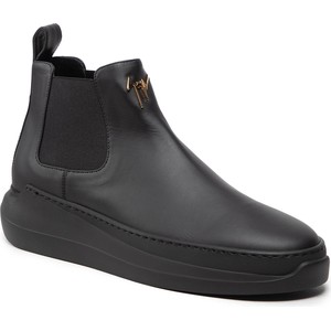 Czarne buty zimowe Giuseppe Zanotti w stylu casual