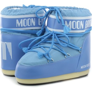 Niebieskie śniegowce Moon Boot sznurowane