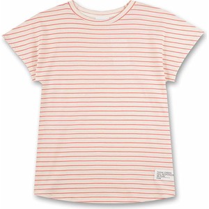 Różowa bluzka dziecięca Sanetta w paseczki dla dziewczynek