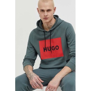 Zielona bluza Hugo Boss w młodzieżowym stylu z nadrukiem