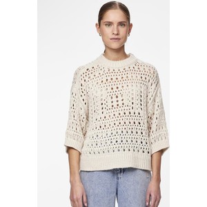 Sweter Pieces w stylu casual z bawełny