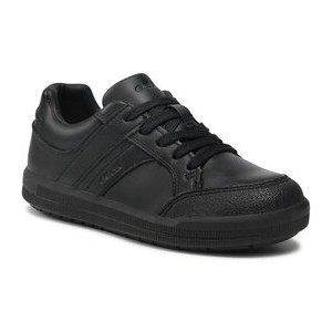 Czarne buty sportowe dziecięce Geox sznurowane