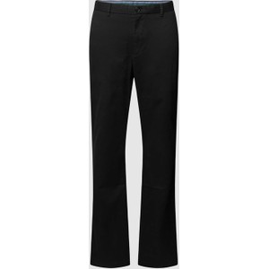 Czarne spodnie Tommy Hilfiger w stylu casual z bawełny