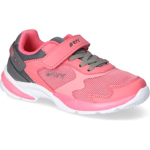 Różowe buty sportowe dziecięce Bartek ze skóry dla dziewczynek