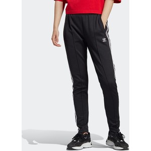 Czarne spodnie sportowe Adidas z bawełny