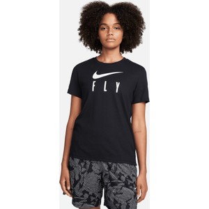 Czarna bluzka Nike z okrągłym dekoltem