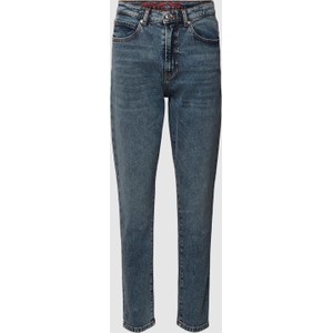 Granatowe jeansy Hugo Boss w stylu casual