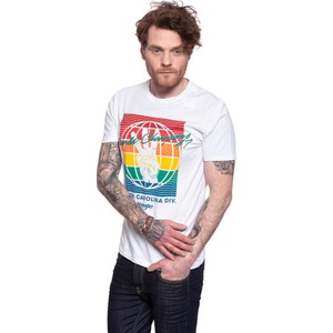 T-shirt Wrangler z bawełny z krótkim rękawem z nadrukiem