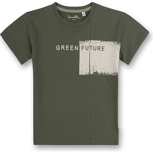 Zielona koszulka dziecięca Sanetta dla chłopców