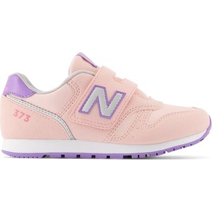 Różowe buty sportowe dziecięce New Balance z zamszu
