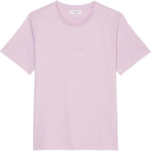 Różowa bluzka Marc O'Polo z bawełny z krótkim rękawem