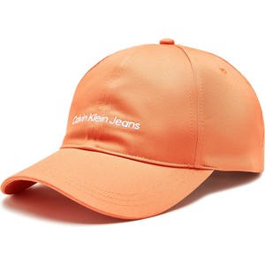 Pomarańczowa czapka Calvin Klein