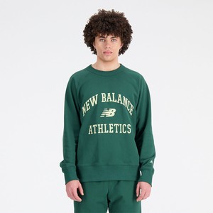 Zielona bluza New Balance z bawełny w sportowym stylu