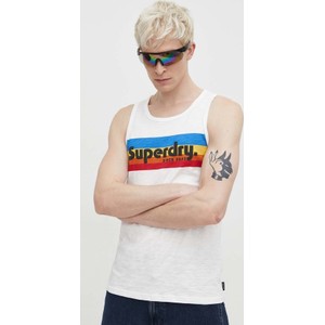 Koszulka Superdry na ramiączkach z bawełny
