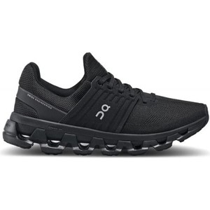 Czarne buty sportowe On Running sznurowane z płaską podeszwą