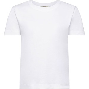 T-shirt Esprit z krótkim rękawem z bawełny z okrągłym dekoltem