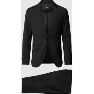 Czarny garnitur Cinque z wełny