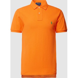 Pomarańczowy t-shirt POLO RALPH LAUREN z krótkim rękawem w stylu casual