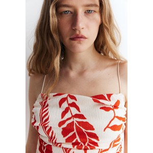Bluzka H & M na ramiączkach z okrągłym dekoltem w stylu casual