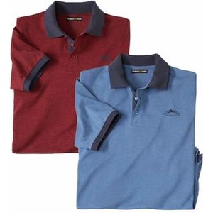 Koszulka polo Atlas For Men z bawełny w stylu casual z krótkim rękawem