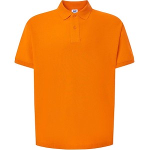 Pomarańczowy t-shirt JK Collection z krótkim rękawem z bawełny w stylu casual