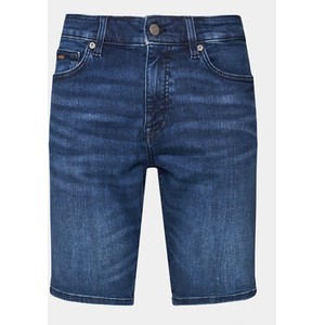 Niebieskie spodenki Hugo Boss z jeansu
