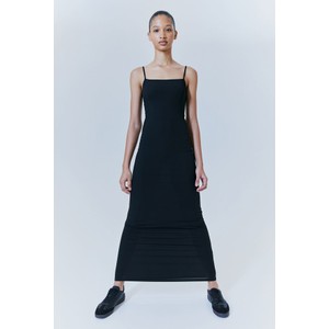 Czarna sukienka H & M z dżerseju maxi bodycon