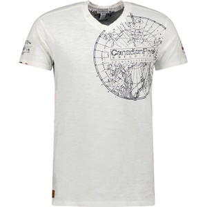 T-shirt Canadian Peak z nadrukiem z bawełny z krótkim rękawem