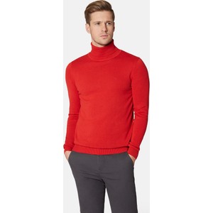 Sweter LANCERTO w stylu klasycznym z bawełny z golfem