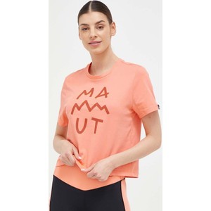 T-shirt Mammut z okrągłym dekoltem w młodzieżowym stylu z krótkim rękawem