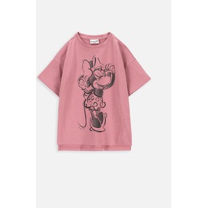 Różowa bluzka dziecięca MODIVO z krótkim rękawem