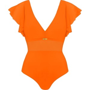 Pomarańczowy strój kąpielowy Self Collection
