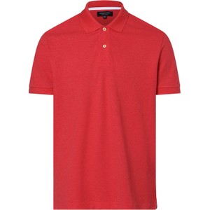 Czerwona koszulka polo Andrew James z krótkim rękawem w stylu klasycznym