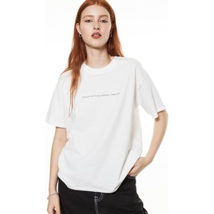 Bluzka H & M w młodzieżowym stylu z okrągłym dekoltem