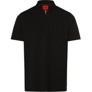 Czarny t-shirt Hugo Boss w stylu casual z krótkim rękawem z bawełny