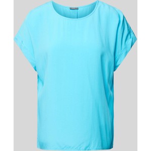 Niebieski t-shirt Montego z krótkim rękawem w stylu casual