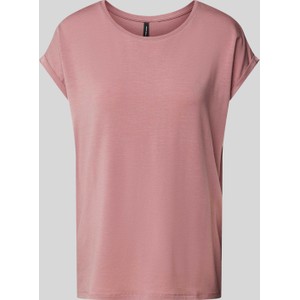 Różowy t-shirt Vero Moda w stylu casual