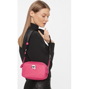 Różowa torebka Karl Lagerfeld średnia