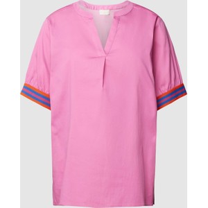 Różowa bluzka Peek&Cloppenburg z krótkim rękawem