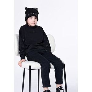 Czarne spodnie dziecięce Karl Lagerfeld