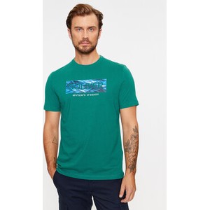 Zielony t-shirt S.Oliver z krótkim rękawem w młodzieżowym stylu